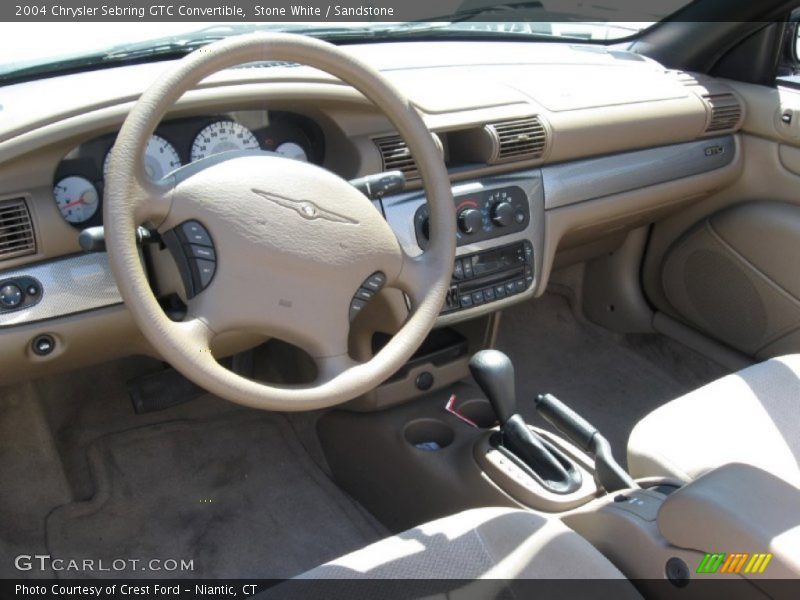 Stone White / Sandstone 2004 Chrysler Sebring GTC Convertible