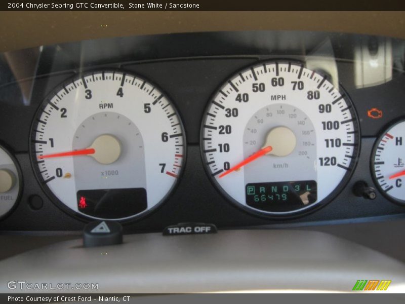 Stone White / Sandstone 2004 Chrysler Sebring GTC Convertible