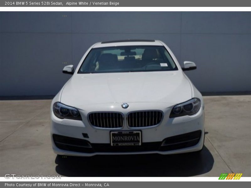 Alpine White / Venetian Beige 2014 BMW 5 Series 528i Sedan