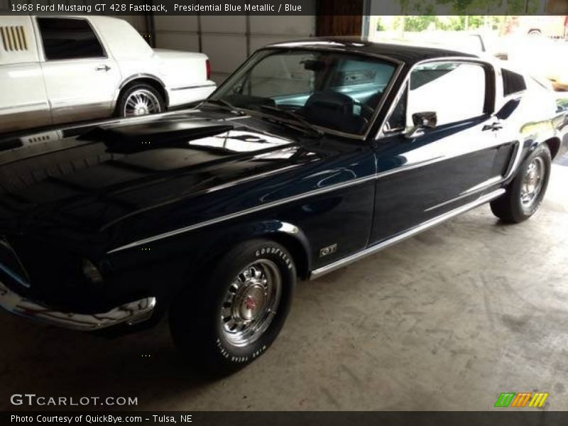 Presidential Blue Metallic / Blue 1968 Ford Mustang GT 428 Fastback