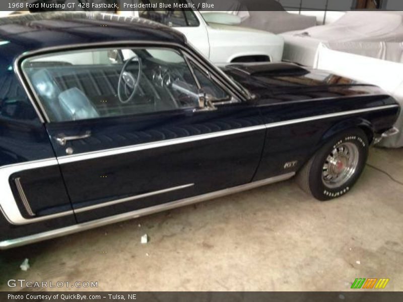 Presidential Blue Metallic / Blue 1968 Ford Mustang GT 428 Fastback