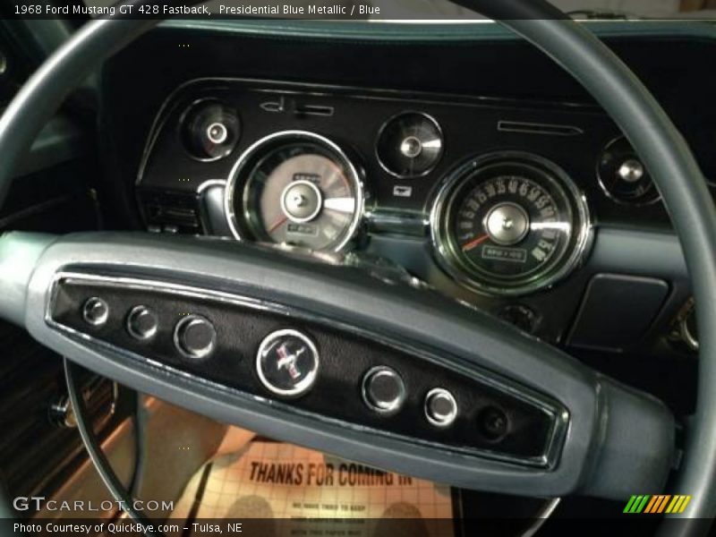 Presidential Blue Metallic / Blue 1968 Ford Mustang GT 428 Fastback