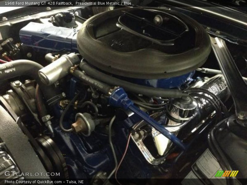 Presidential Blue Metallic / Blue 1968 Ford Mustang GT 428 Fastback