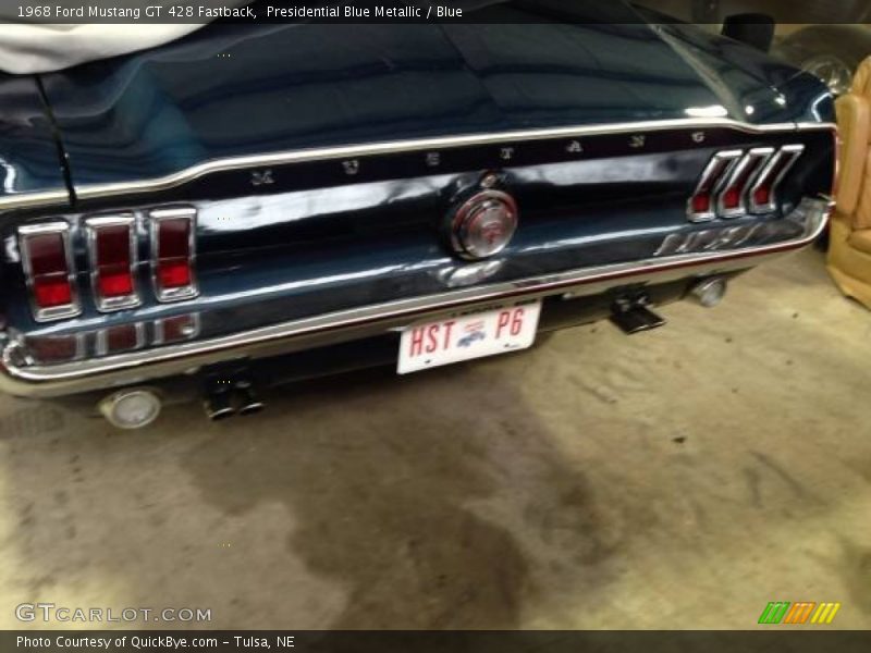Presidential Blue Metallic / Blue 1968 Ford Mustang GT 428 Fastback
