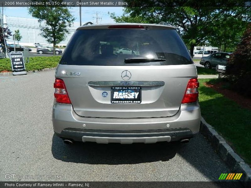 Desert Silver Metallic / Black 2006 Mercedes-Benz ML 350 4Matic