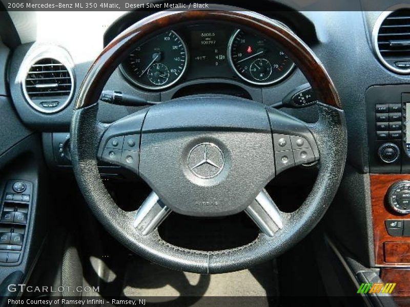 Desert Silver Metallic / Black 2006 Mercedes-Benz ML 350 4Matic