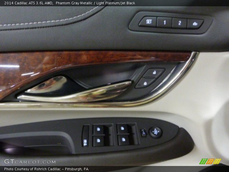 Phantom Gray Metallic / Light Platinum/Jet Black 2014 Cadillac ATS 3.6L AWD