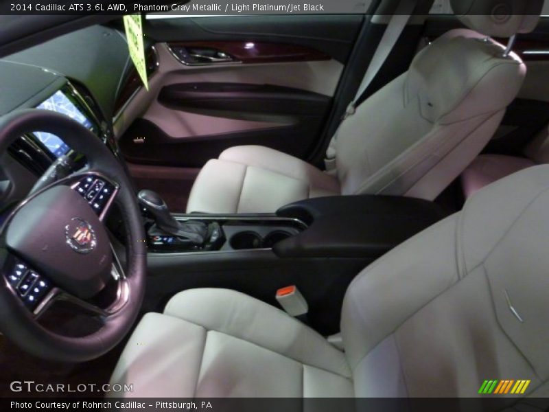 Phantom Gray Metallic / Light Platinum/Jet Black 2014 Cadillac ATS 3.6L AWD