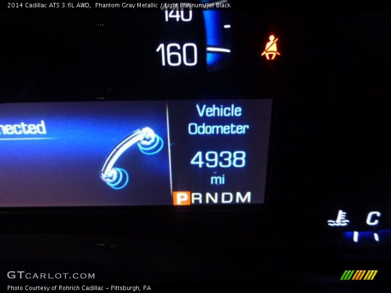Phantom Gray Metallic / Light Platinum/Jet Black 2014 Cadillac ATS 3.6L AWD