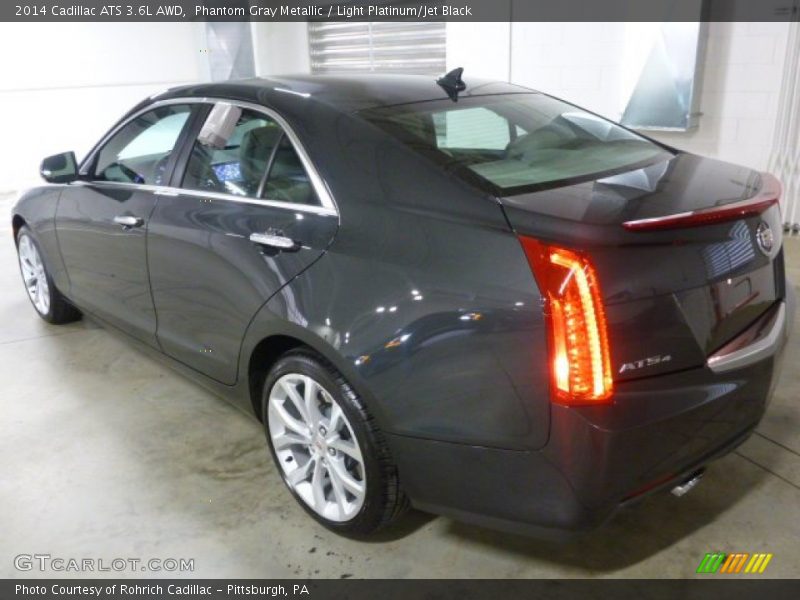 Phantom Gray Metallic / Light Platinum/Jet Black 2014 Cadillac ATS 3.6L AWD