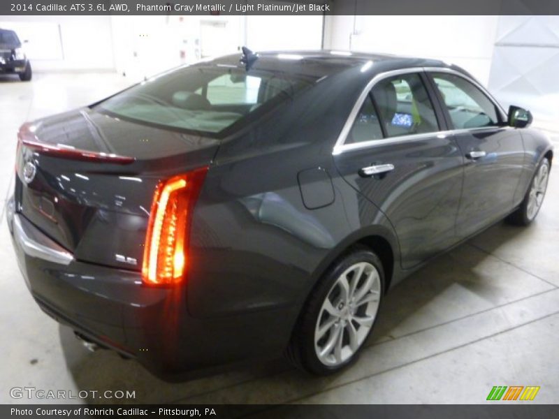 Phantom Gray Metallic / Light Platinum/Jet Black 2014 Cadillac ATS 3.6L AWD
