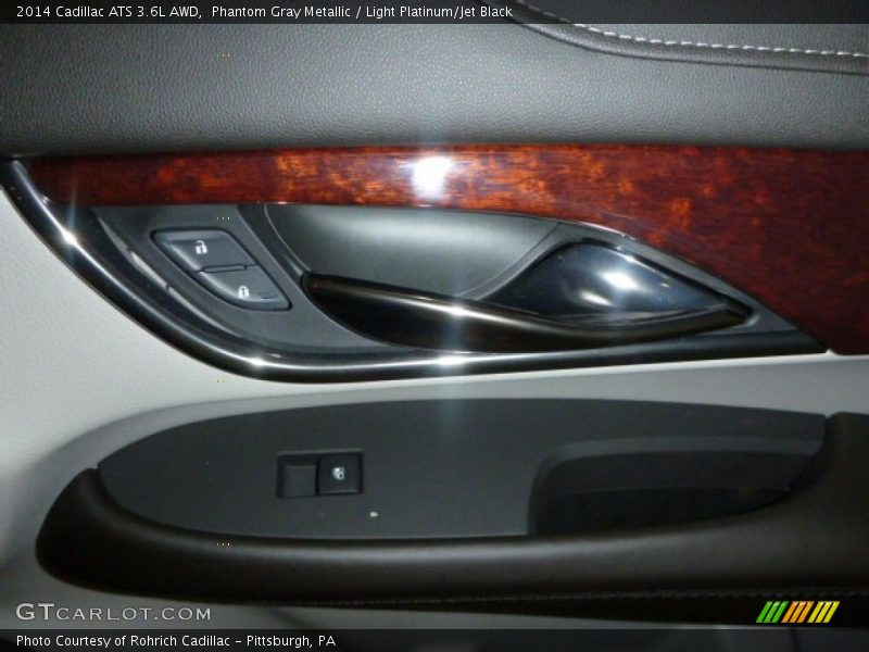 Phantom Gray Metallic / Light Platinum/Jet Black 2014 Cadillac ATS 3.6L AWD