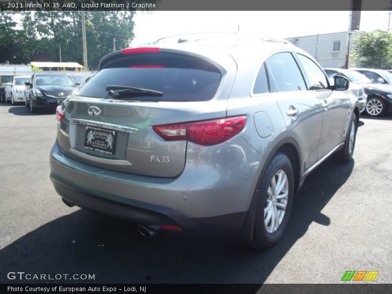 Liquid Platinum / Graphite 2011 Infiniti FX 35 AWD