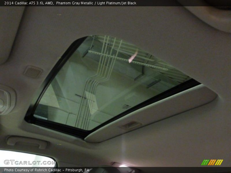 Phantom Gray Metallic / Light Platinum/Jet Black 2014 Cadillac ATS 3.6L AWD