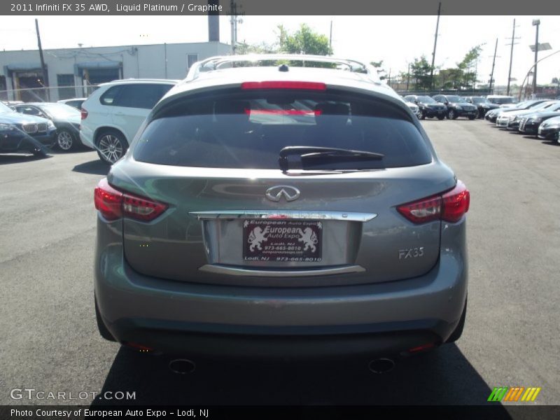 Liquid Platinum / Graphite 2011 Infiniti FX 35 AWD