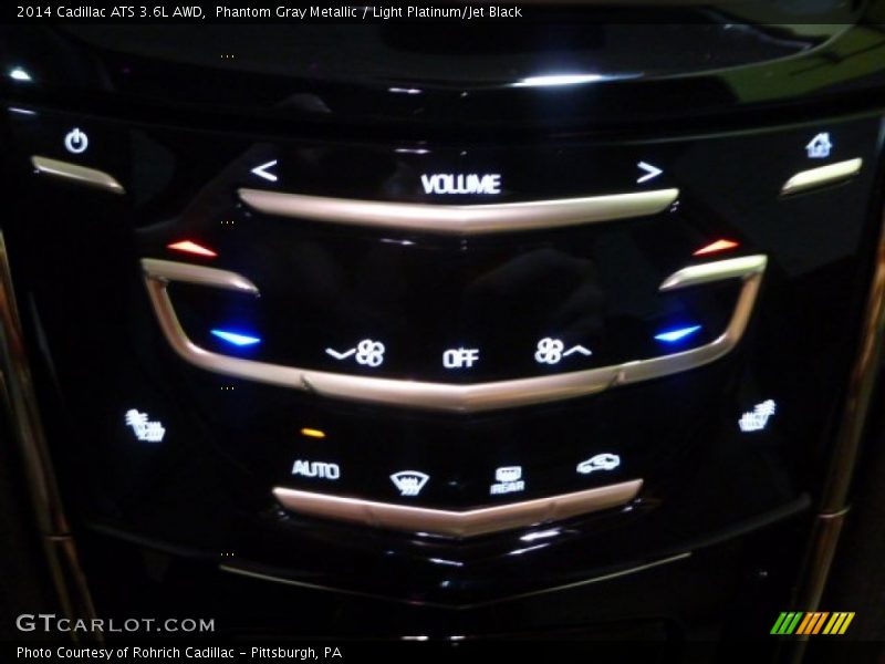 Phantom Gray Metallic / Light Platinum/Jet Black 2014 Cadillac ATS 3.6L AWD