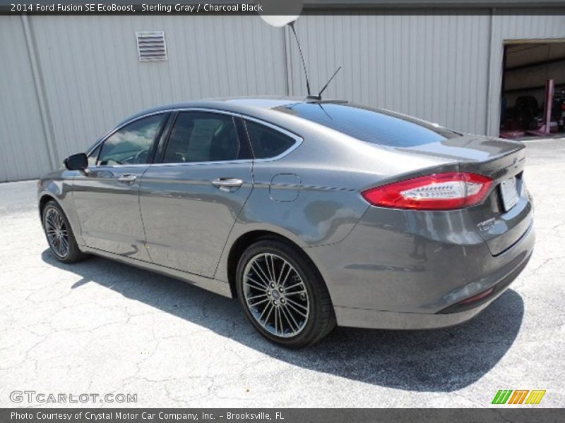 Sterling Gray / Charcoal Black 2014 Ford Fusion SE EcoBoost