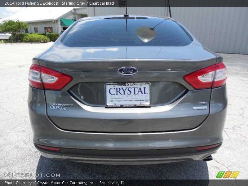 Sterling Gray / Charcoal Black 2014 Ford Fusion SE EcoBoost