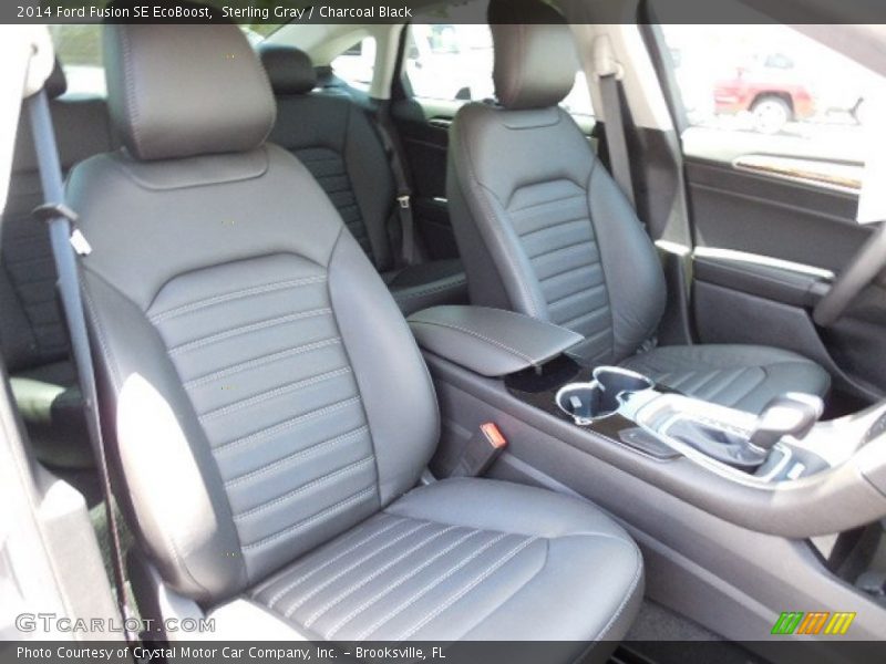 Sterling Gray / Charcoal Black 2014 Ford Fusion SE EcoBoost