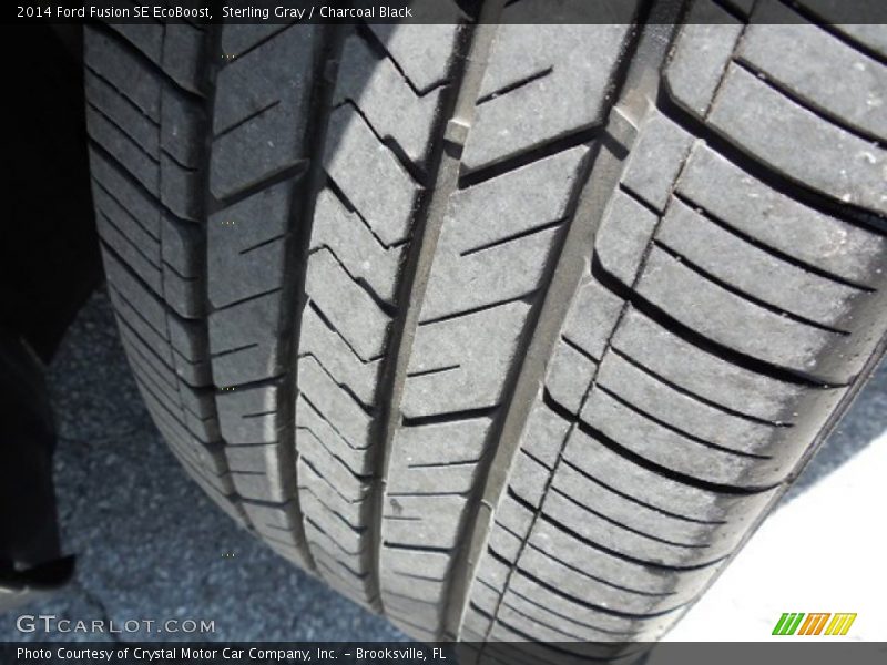 Sterling Gray / Charcoal Black 2014 Ford Fusion SE EcoBoost