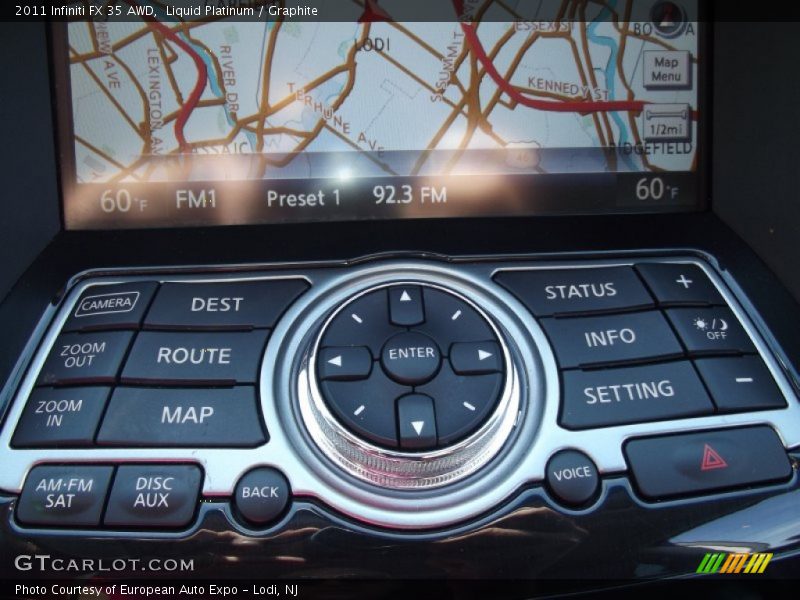 Liquid Platinum / Graphite 2011 Infiniti FX 35 AWD