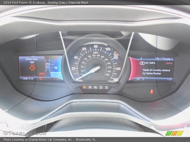 Sterling Gray / Charcoal Black 2014 Ford Fusion SE EcoBoost