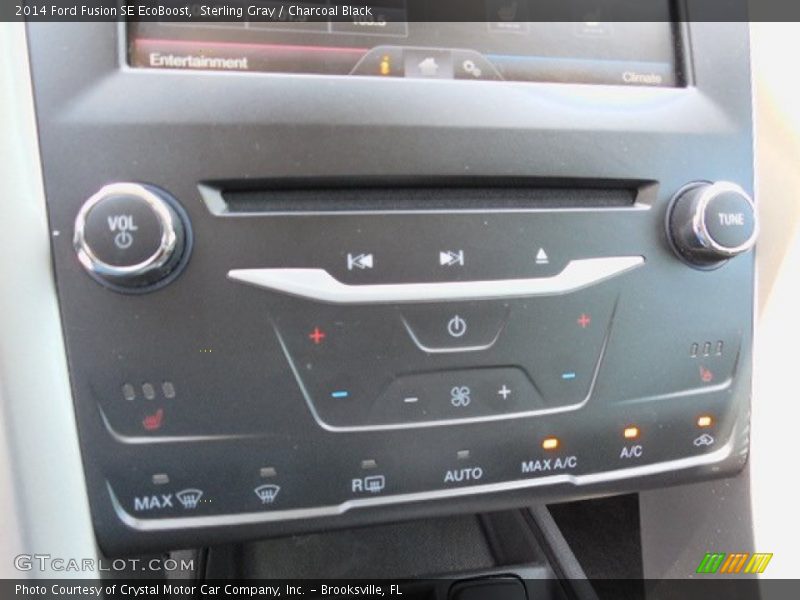 Sterling Gray / Charcoal Black 2014 Ford Fusion SE EcoBoost