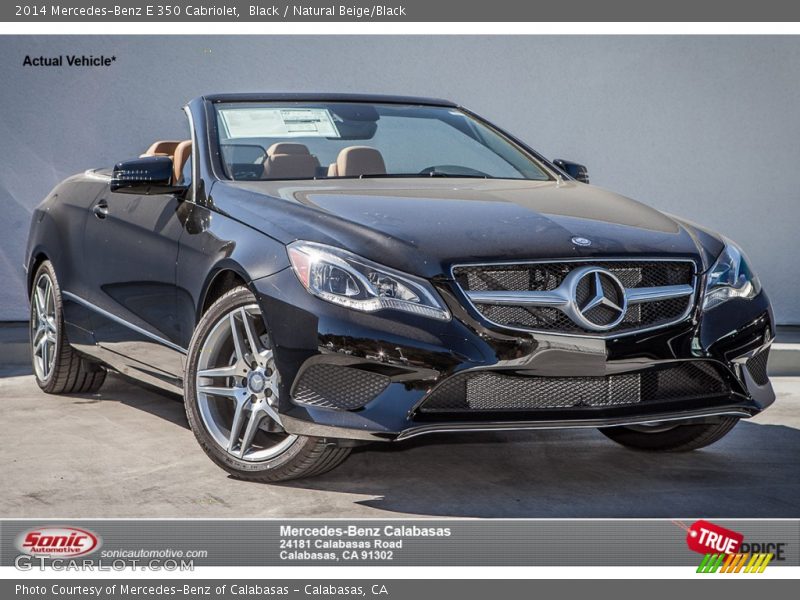 Black / Natural Beige/Black 2014 Mercedes-Benz E 350 Cabriolet