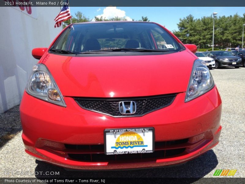 Milano Red / Gray 2013 Honda Fit