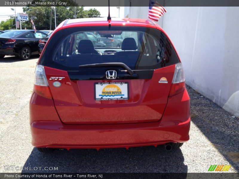 Milano Red / Gray 2013 Honda Fit