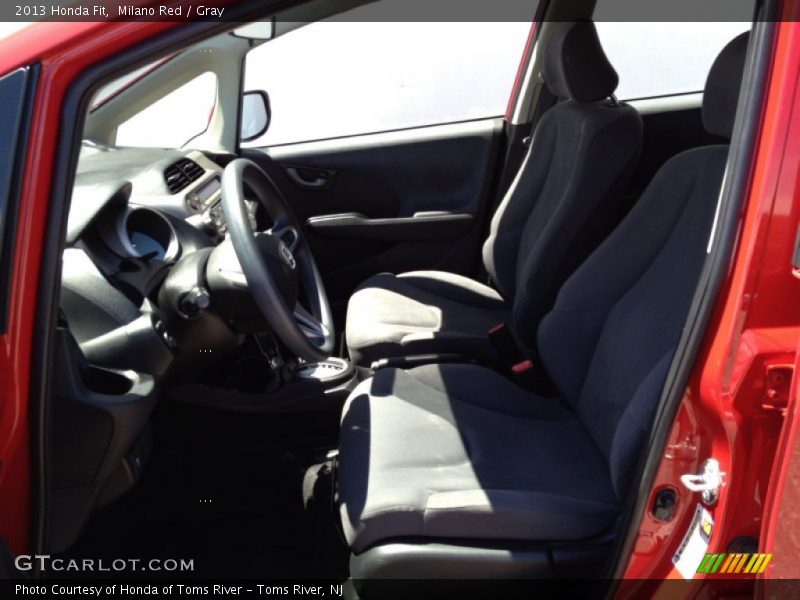 Milano Red / Gray 2013 Honda Fit