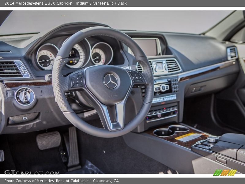 Iridium Silver Metallic / Black 2014 Mercedes-Benz E 350 Cabriolet