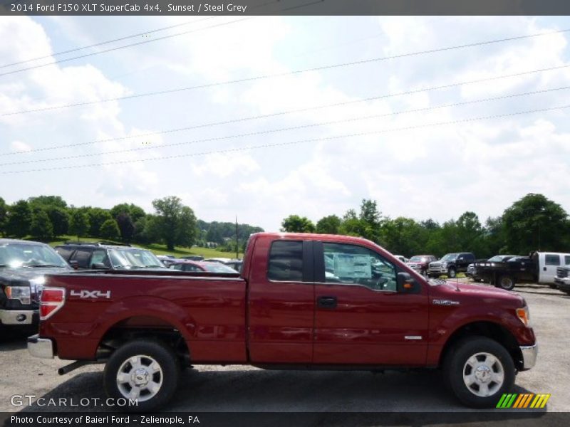 Sunset / Steel Grey 2014 Ford F150 XLT SuperCab 4x4
