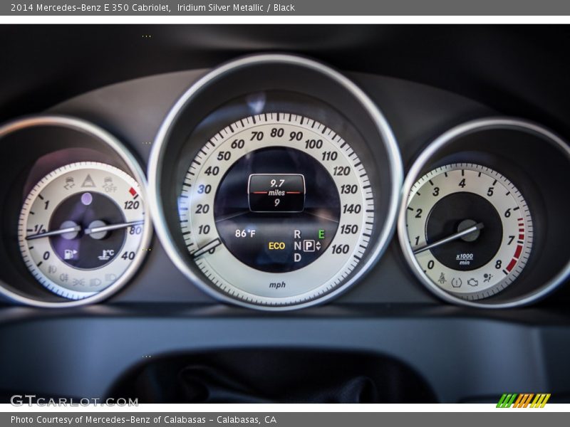 Iridium Silver Metallic / Black 2014 Mercedes-Benz E 350 Cabriolet