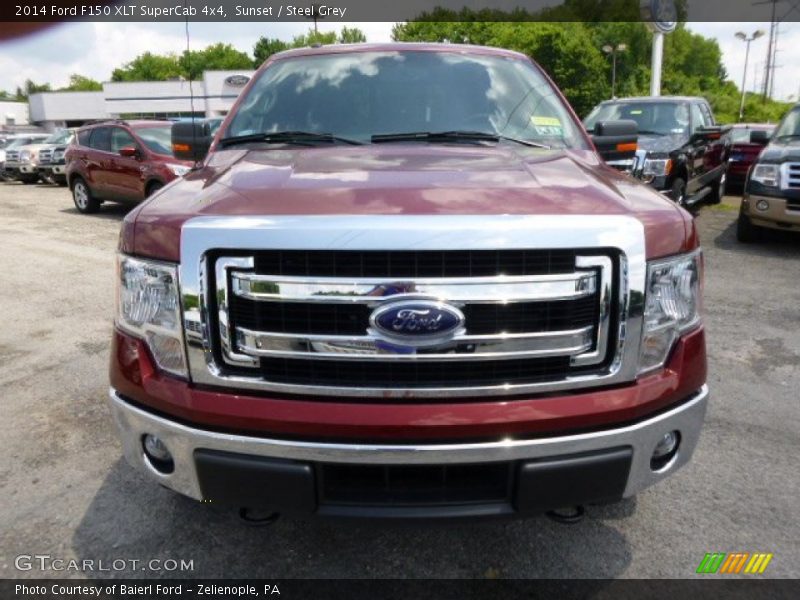 Sunset / Steel Grey 2014 Ford F150 XLT SuperCab 4x4