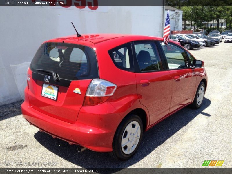 Milano Red / Gray 2013 Honda Fit