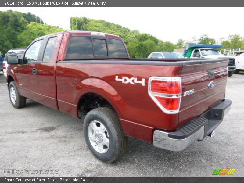 Sunset / Steel Grey 2014 Ford F150 XLT SuperCab 4x4
