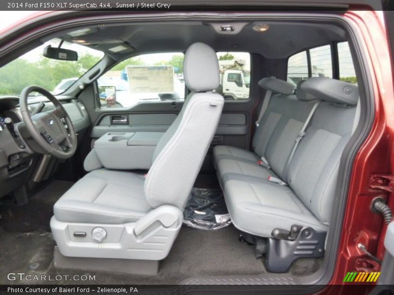  2014 F150 XLT SuperCab 4x4 Steel Grey Interior