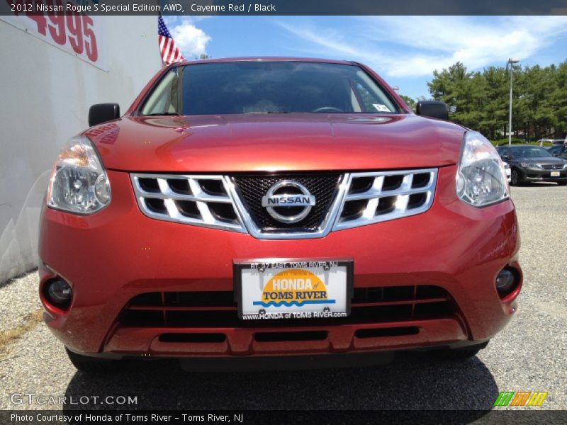 Cayenne Red / Black 2012 Nissan Rogue S Special Edition AWD