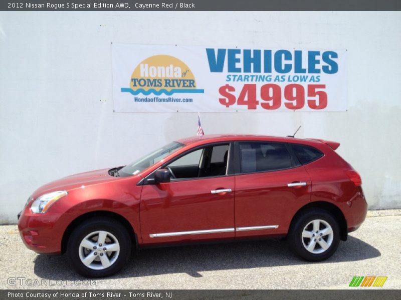 Cayenne Red / Black 2012 Nissan Rogue S Special Edition AWD