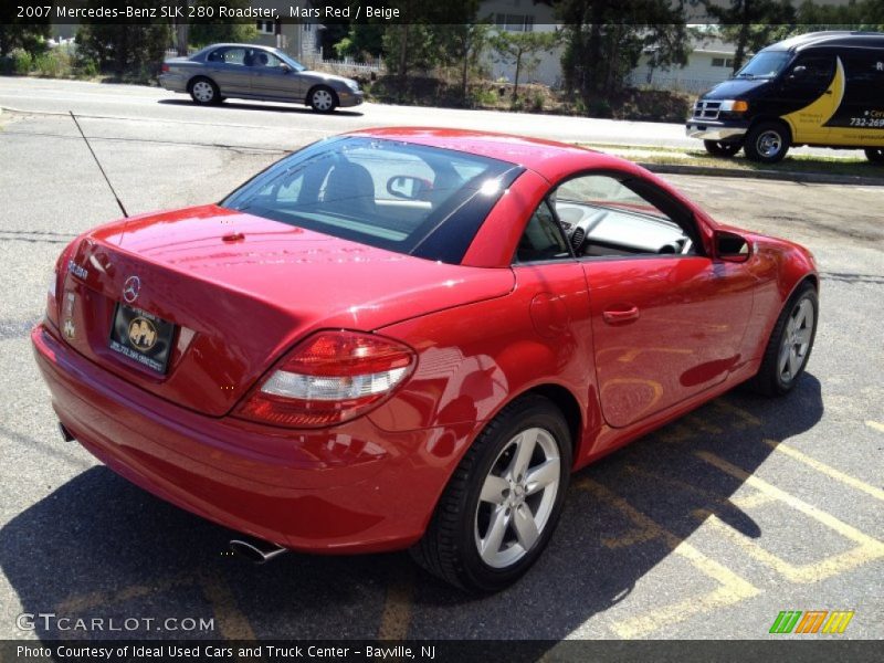 Mars Red / Beige 2007 Mercedes-Benz SLK 280 Roadster