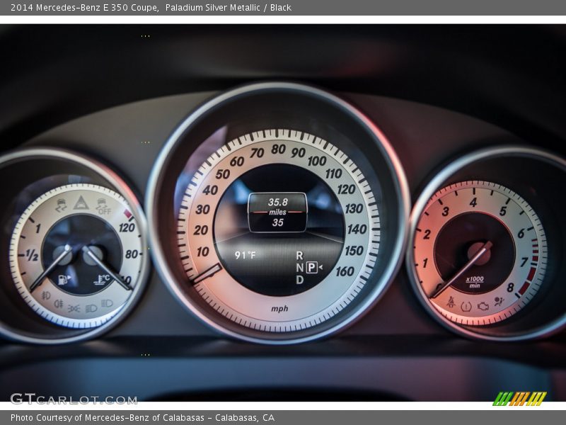 Paladium Silver Metallic / Black 2014 Mercedes-Benz E 350 Coupe