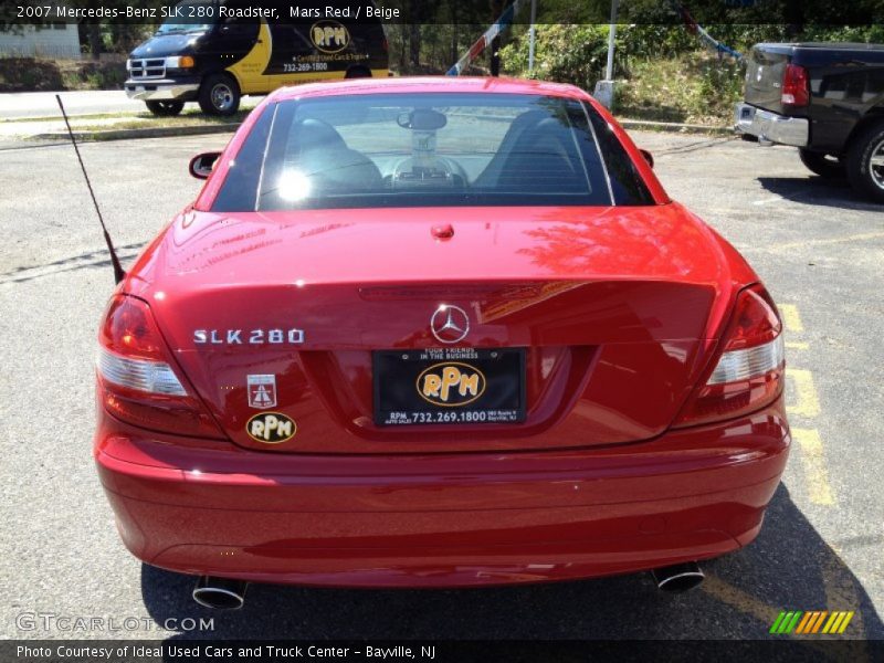 Mars Red / Beige 2007 Mercedes-Benz SLK 280 Roadster