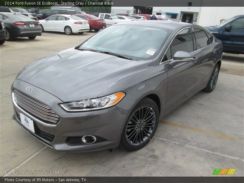 Sterling Gray / Charcoal Black 2014 Ford Fusion SE EcoBoost