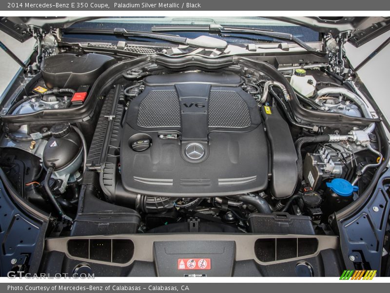 Paladium Silver Metallic / Black 2014 Mercedes-Benz E 350 Coupe