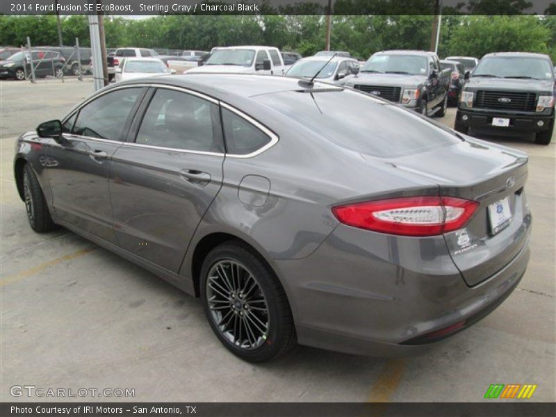 Sterling Gray / Charcoal Black 2014 Ford Fusion SE EcoBoost