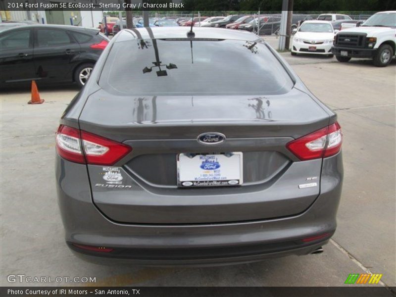 Sterling Gray / Charcoal Black 2014 Ford Fusion SE EcoBoost