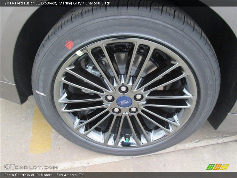 Sterling Gray / Charcoal Black 2014 Ford Fusion SE EcoBoost
