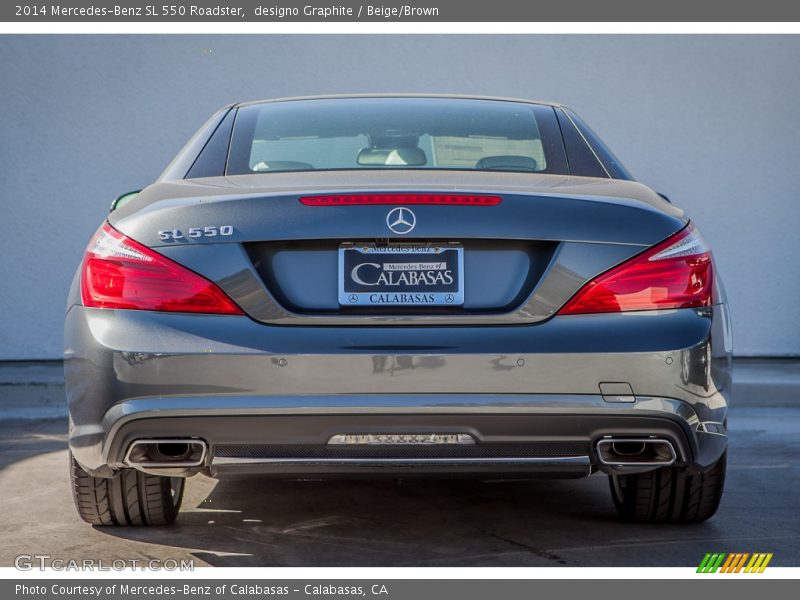 designo Graphite / Beige/Brown 2014 Mercedes-Benz SL 550 Roadster