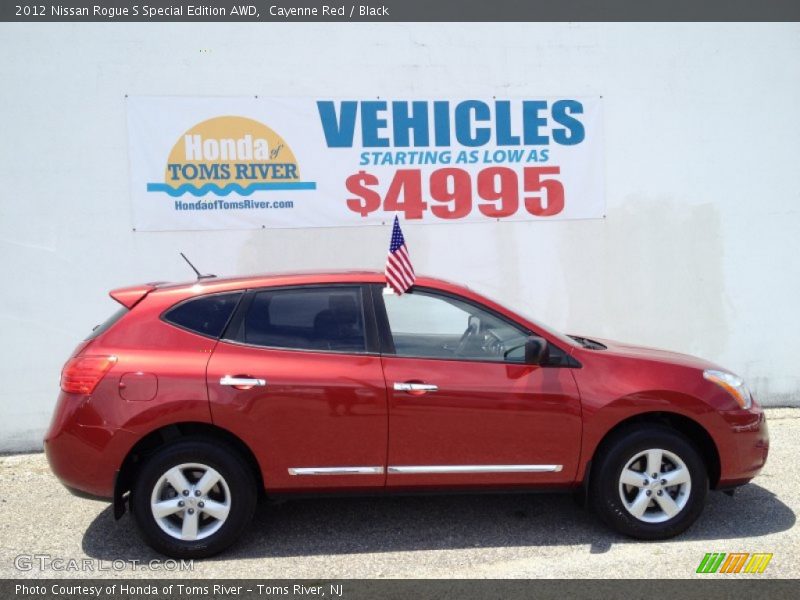 Cayenne Red / Black 2012 Nissan Rogue S Special Edition AWD
